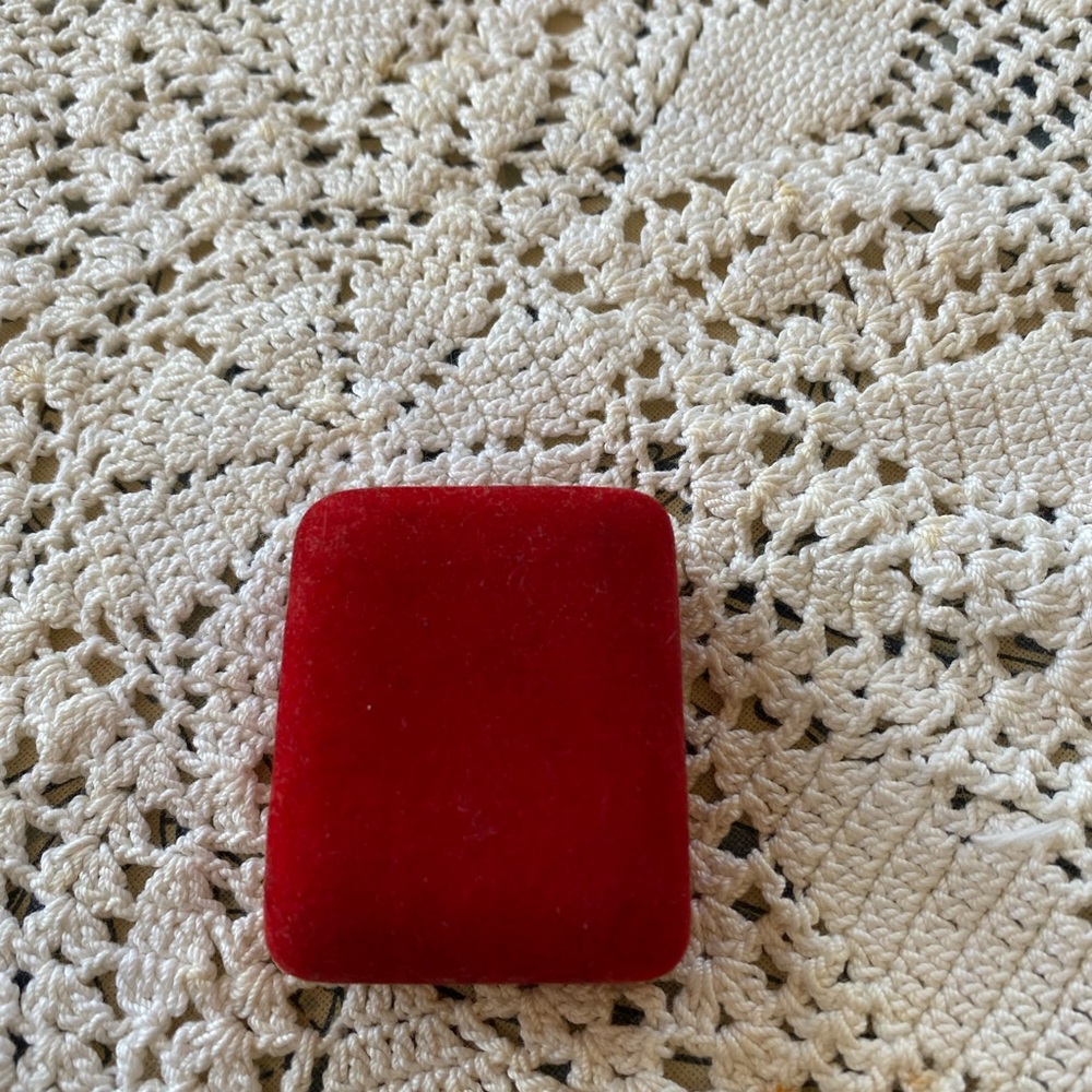 Ruby Red Heart Brooch - image 4